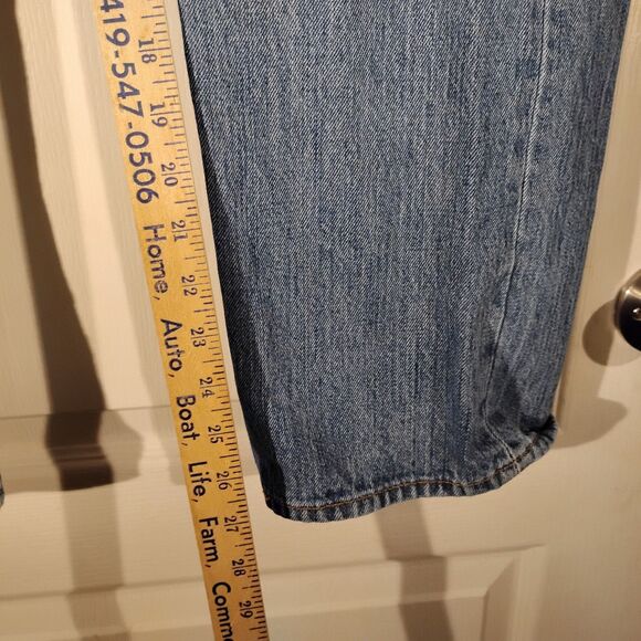 Levi's 501 jeans mens 36x30 blue denim button fly straight leg medium wash - Picture 7 of 10